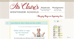 Desktop Screenshot of msclairesmontessori.com